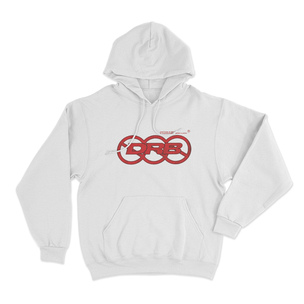DRB A Message From Lucki Unisex Hoodie White DRB A Message From Lucki Unisex Hoodie White