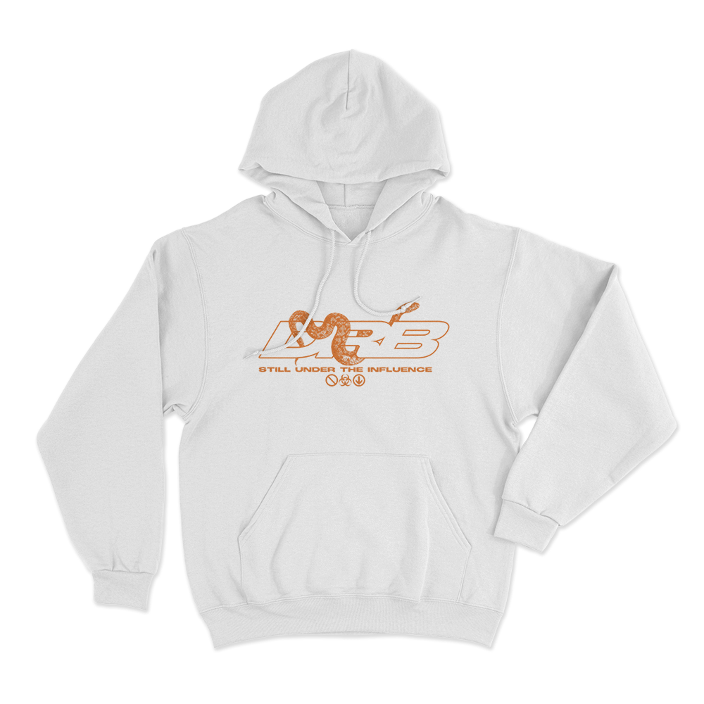 DRB Still Under The Influence Unisex Hoodie White DRB Still Under The Influence Unisex Hoodie White