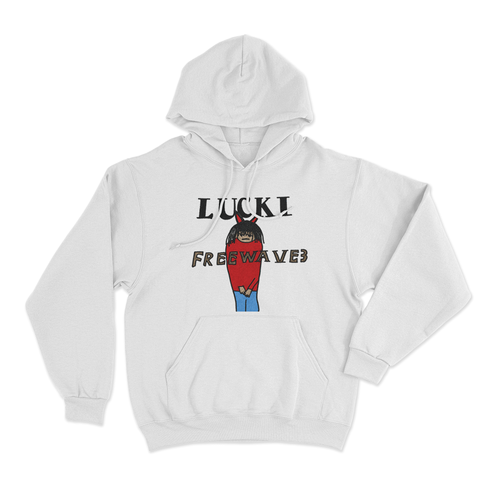 Lucki Freewave 3 Unisex Hoodie White Lucki Freewave 3 Unisex Hoodie White
