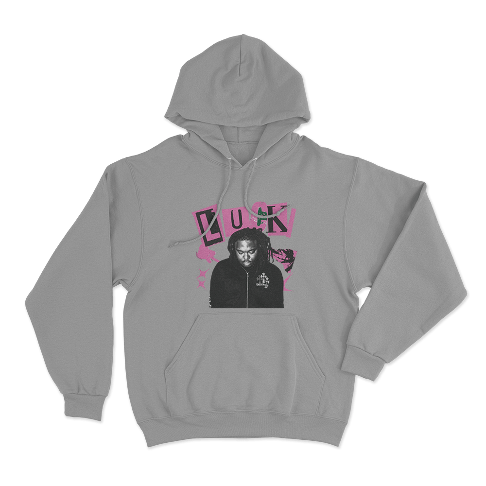 Lucki Portrait Unisex Hoodie Grey Lucki Portrait Unisex Hoodie Grey