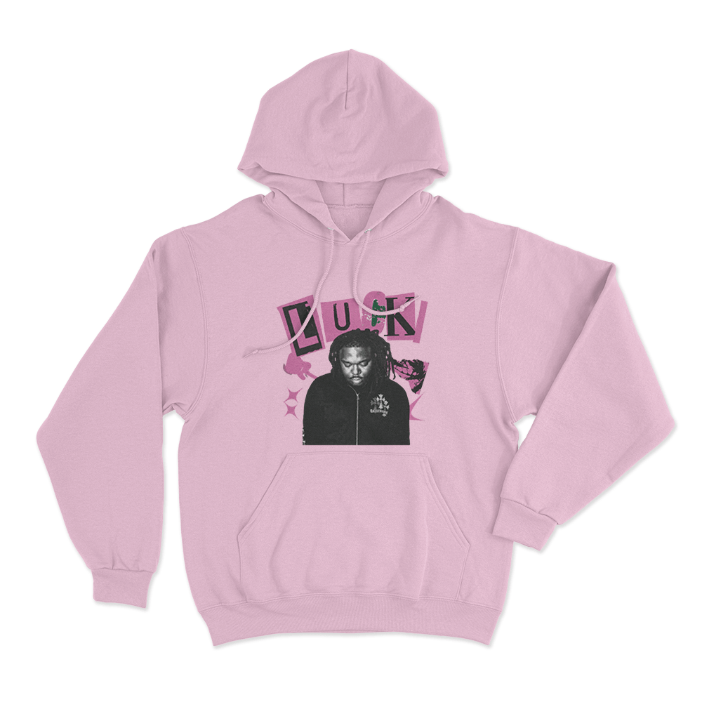 Lucki Portrait Unisex Hoodie Pink Lucki Portrait Unisex Hoodie Pink