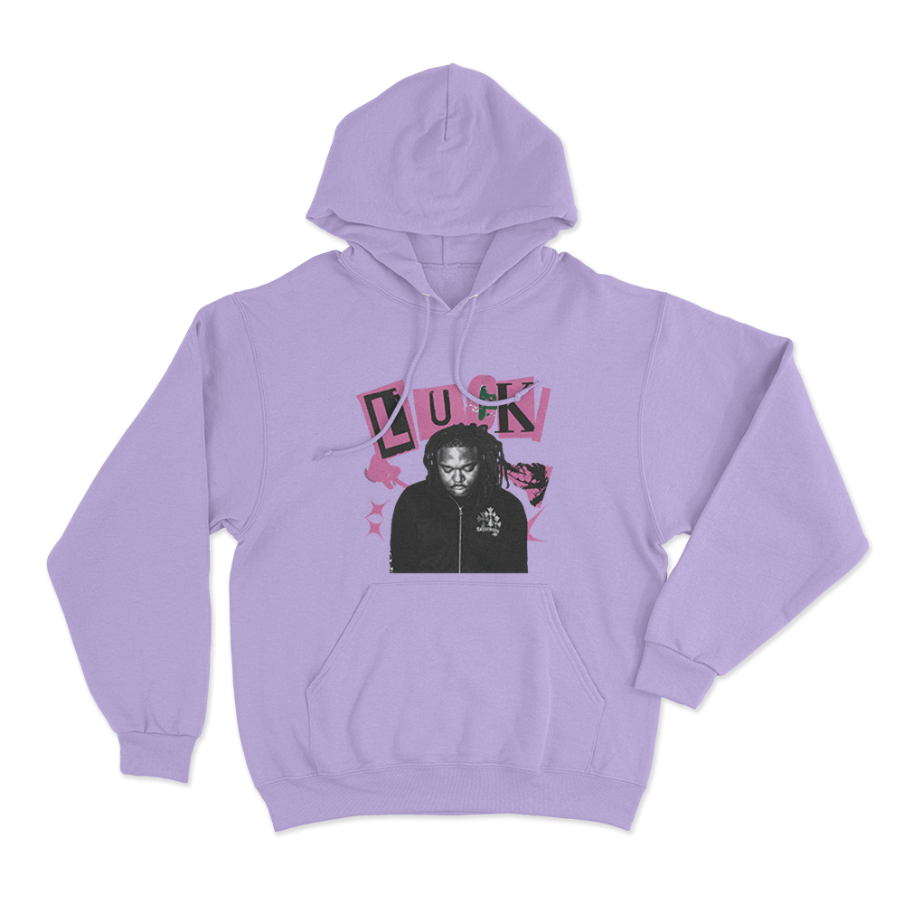 Lucki Portrait Unisex Hoodie Purple Lucki Portrait Unisex Hoodie Purple
