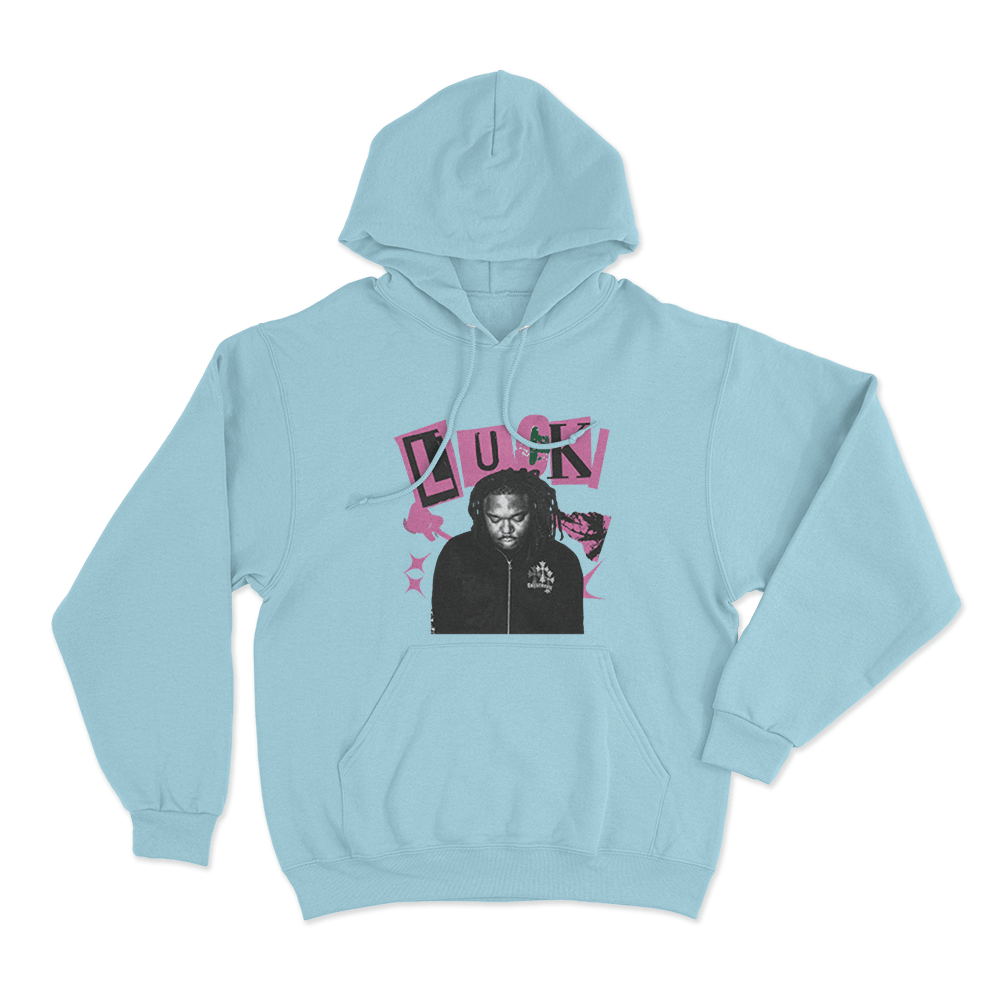 Lucki Portrait Unisex Hoodie Sky Blue Lucki Portrait Unisex Hoodie Sky Blue
