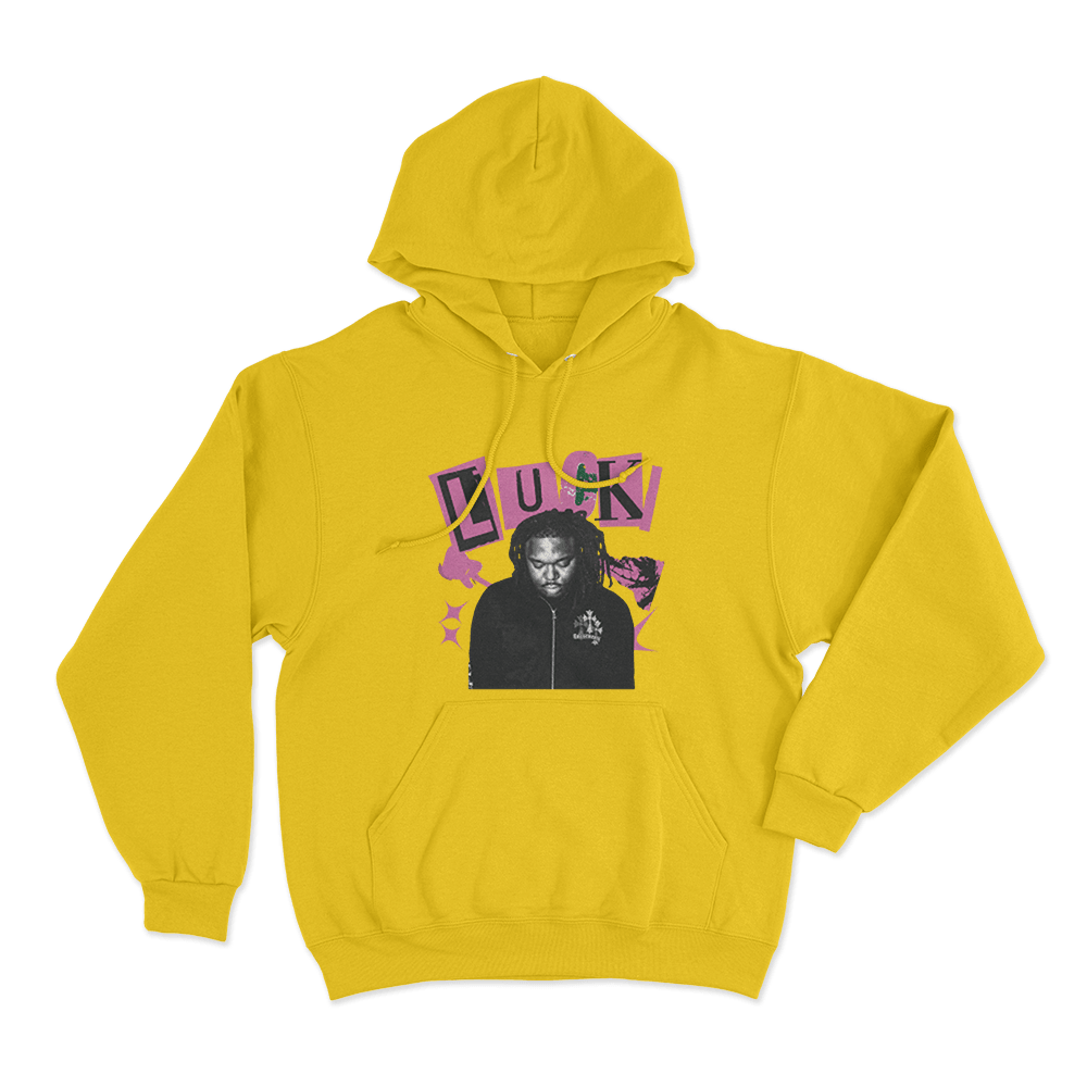 Lucki Portrait Unisex Hoodie Yellow Lucki Portrait Unisex Hoodie Yellow