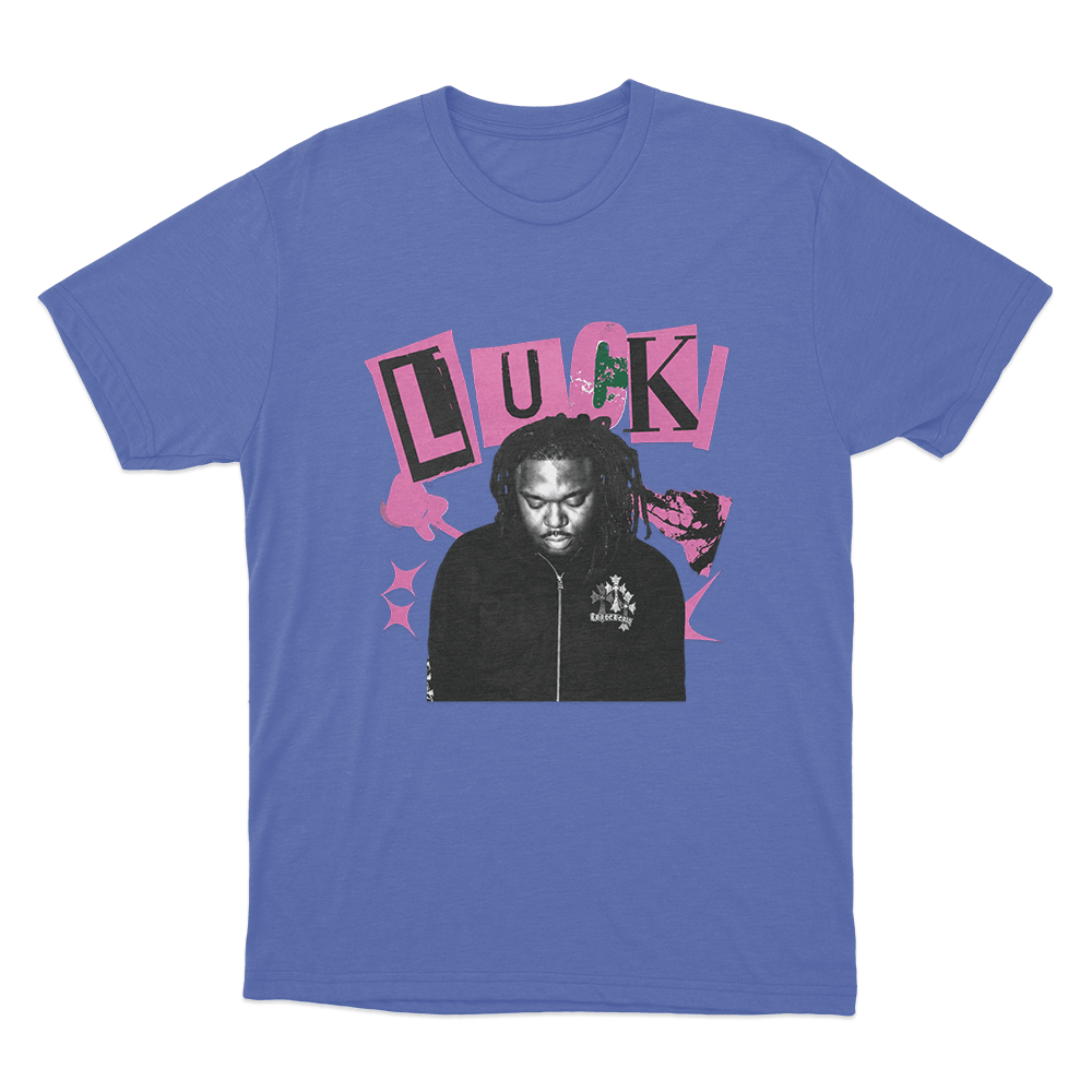 Lucki Portrait Unisex T Shirt Blue Lucki Portrait Unisex T Shirt Blue