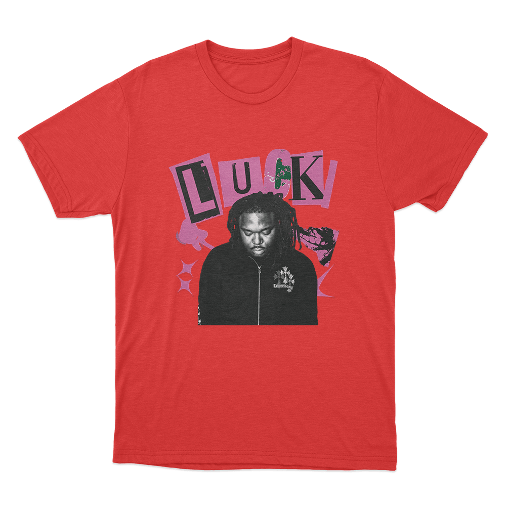 Lucki Portrait Unisex T Shirt Red Lucki Portrait Unisex T Shirt Red