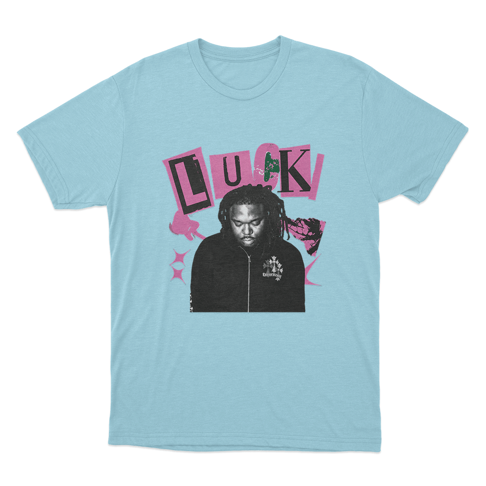 Lucki Portrait Unisex T Shirt Sky Blue Lucki Portrait Unisex T Shirt Sky Blue