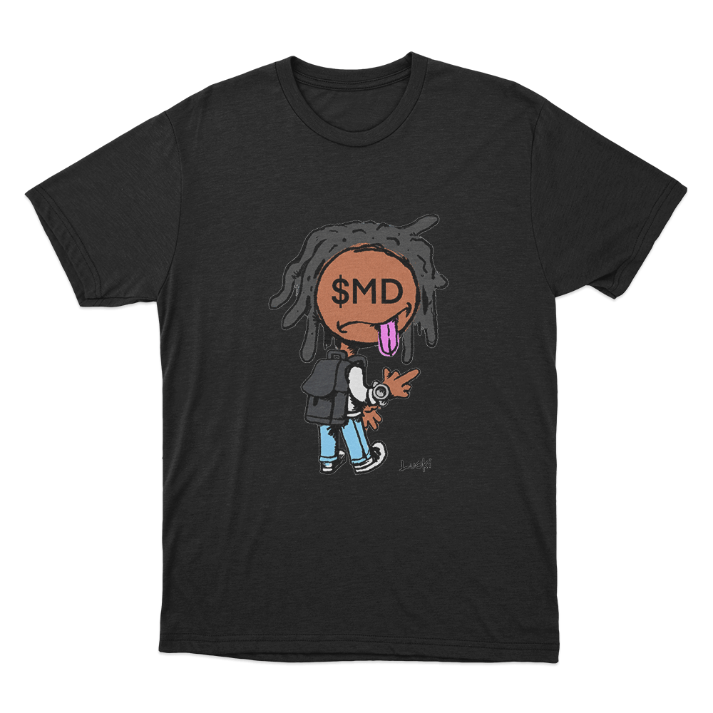$MD Lucki Cartoon Unisex T Shirt Black MD Lucki Cartoon Unisex T Shirt Black