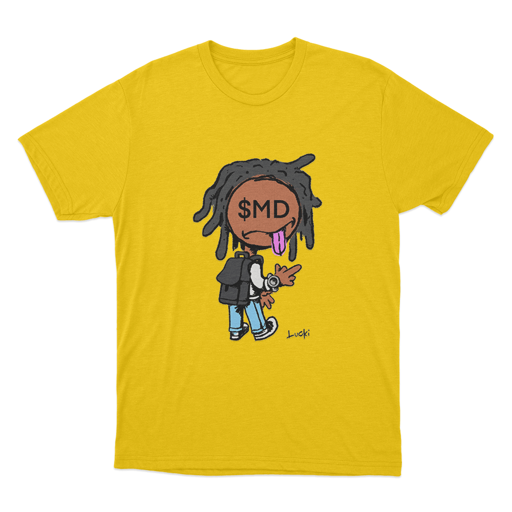 $MD Lucki Cartoon Unisex T Shirt Yellow MD Lucki Cartoon Unisex T Shirt Yellow