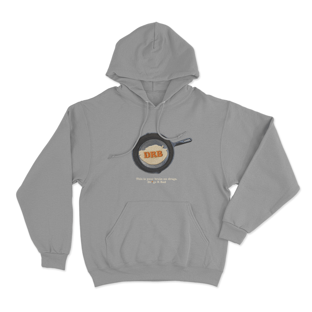 This Is Your Brain On Drugs Unisex Hoodie Grey This Is Your Brain On Drugs Unisex Hoodie Grey
