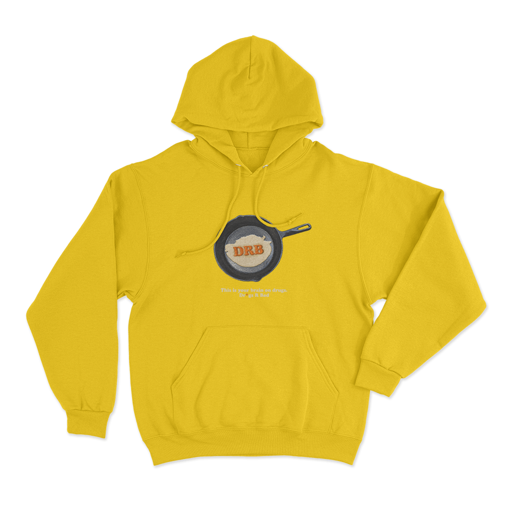 This Is Your Brain On Drugs Unisex Hoodie Yellow This Is Your Brain On Drugs Unisex Hoodie Yellow
